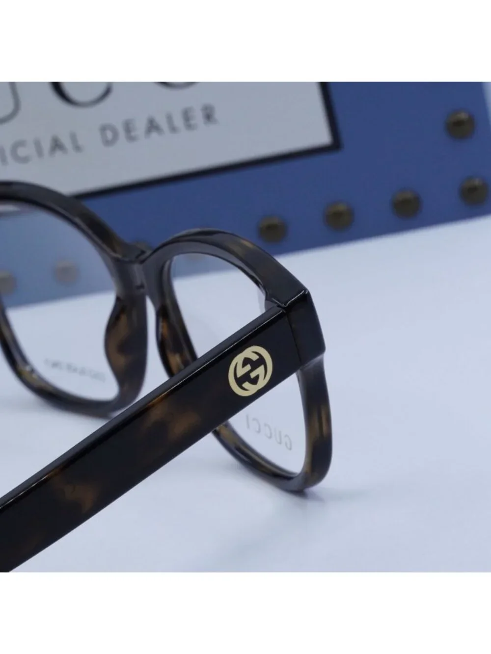 Gucci GG1340O 002 Square Eyeglasses 54mm - Dark Havana